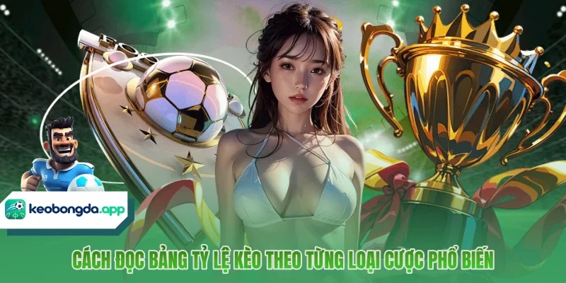 Cách đọc bảng tỷ lệ kèo theo từng loại cược phổ biến