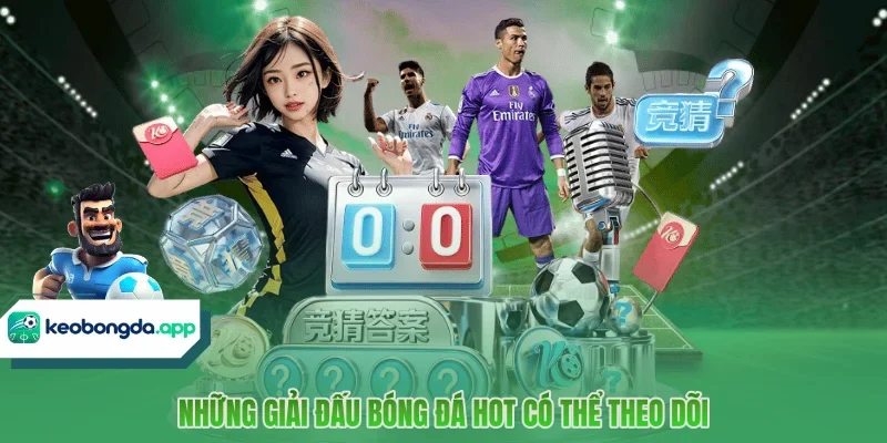 Những giải đấu bóng đá hot có thể theo dõi