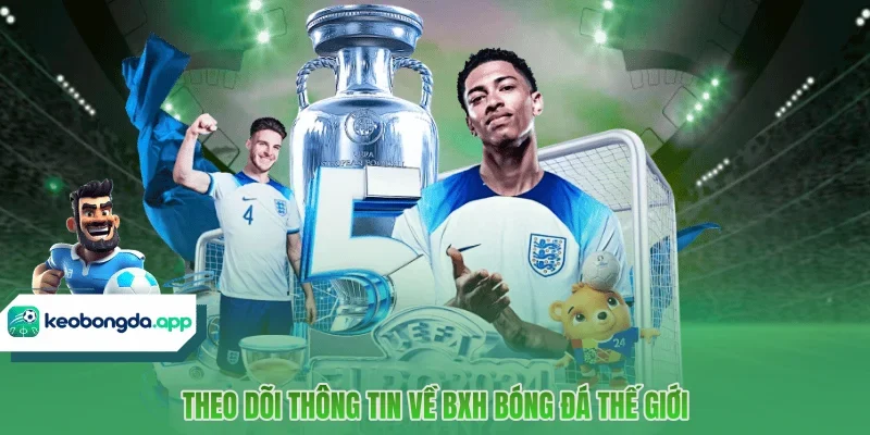 Theo dõi thông tin về BXH bóng đá thế giới